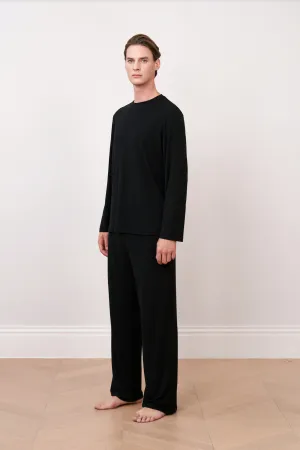 Basic Long Black Pyjama Trousers