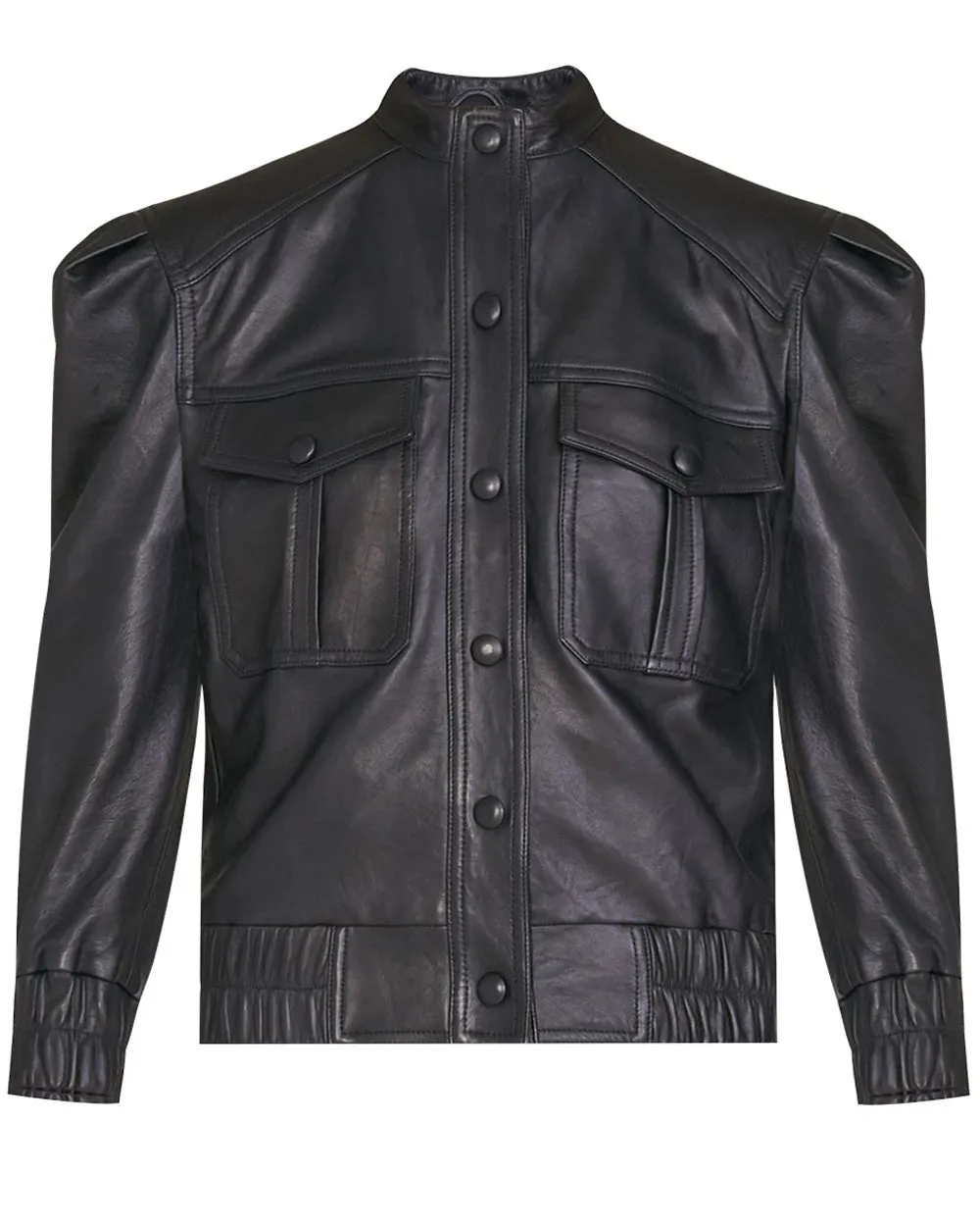 Black Leather Irasema Jacket