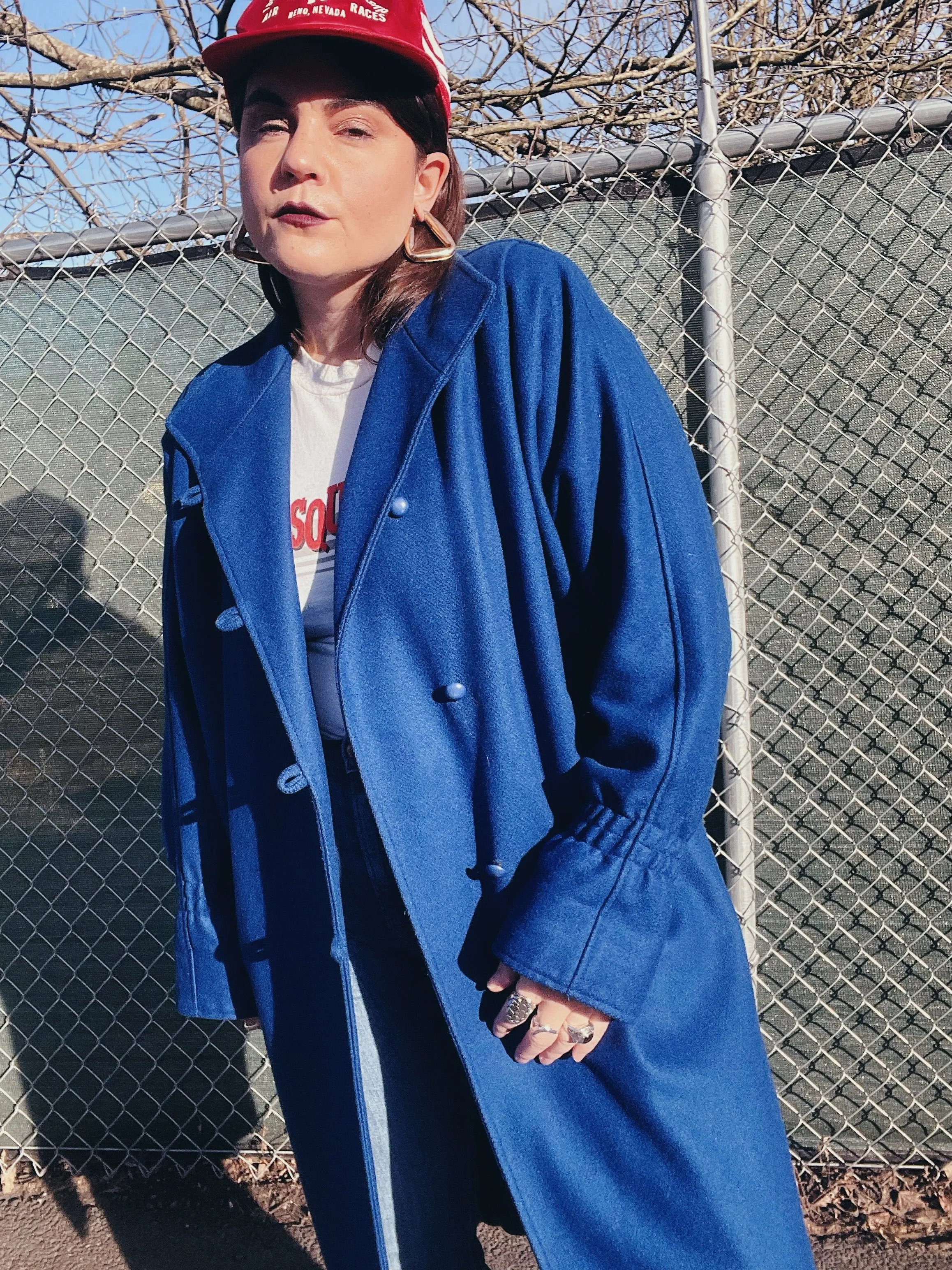 Cobalt Blue Long Coat