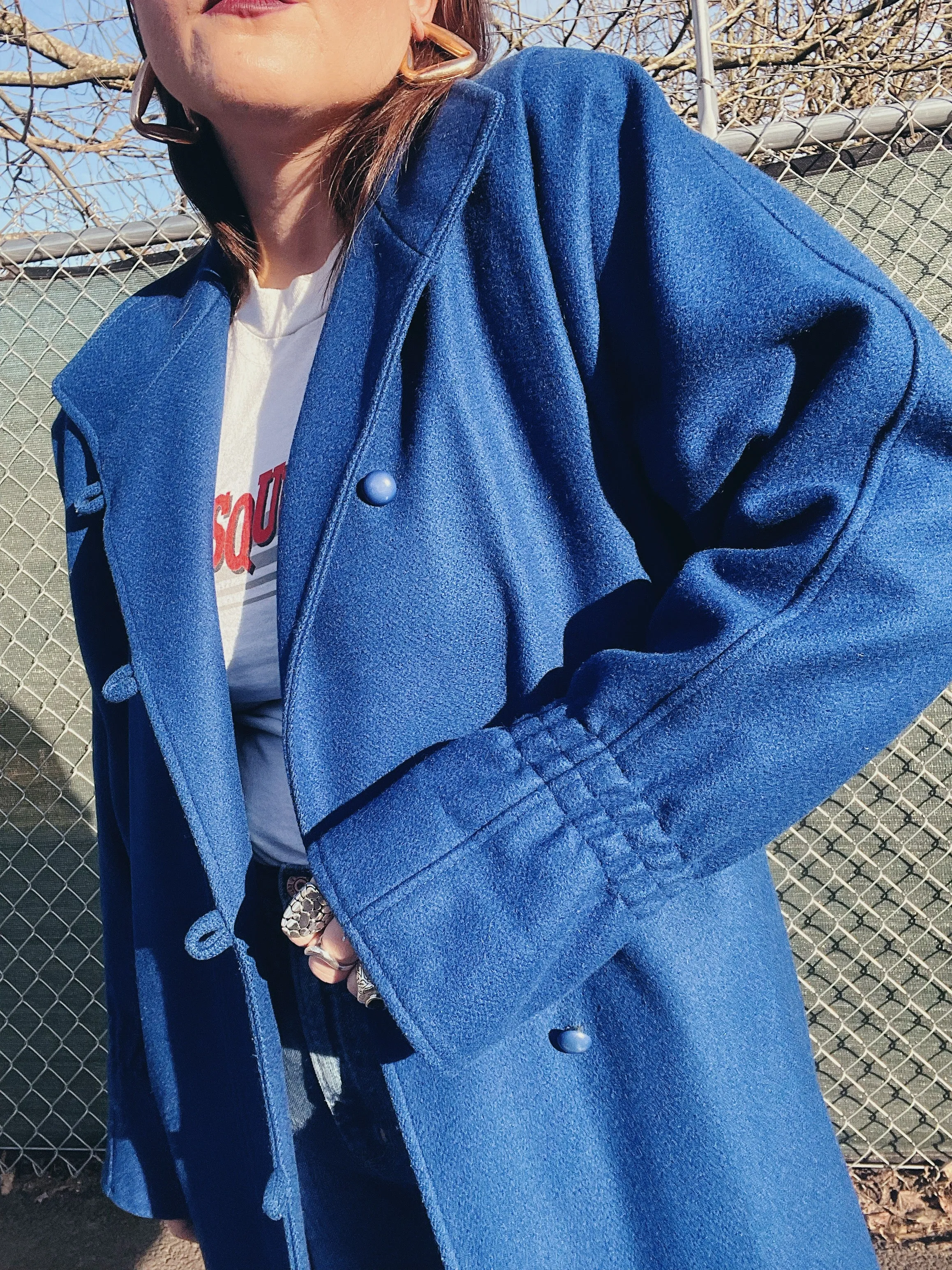 Cobalt Blue Long Coat