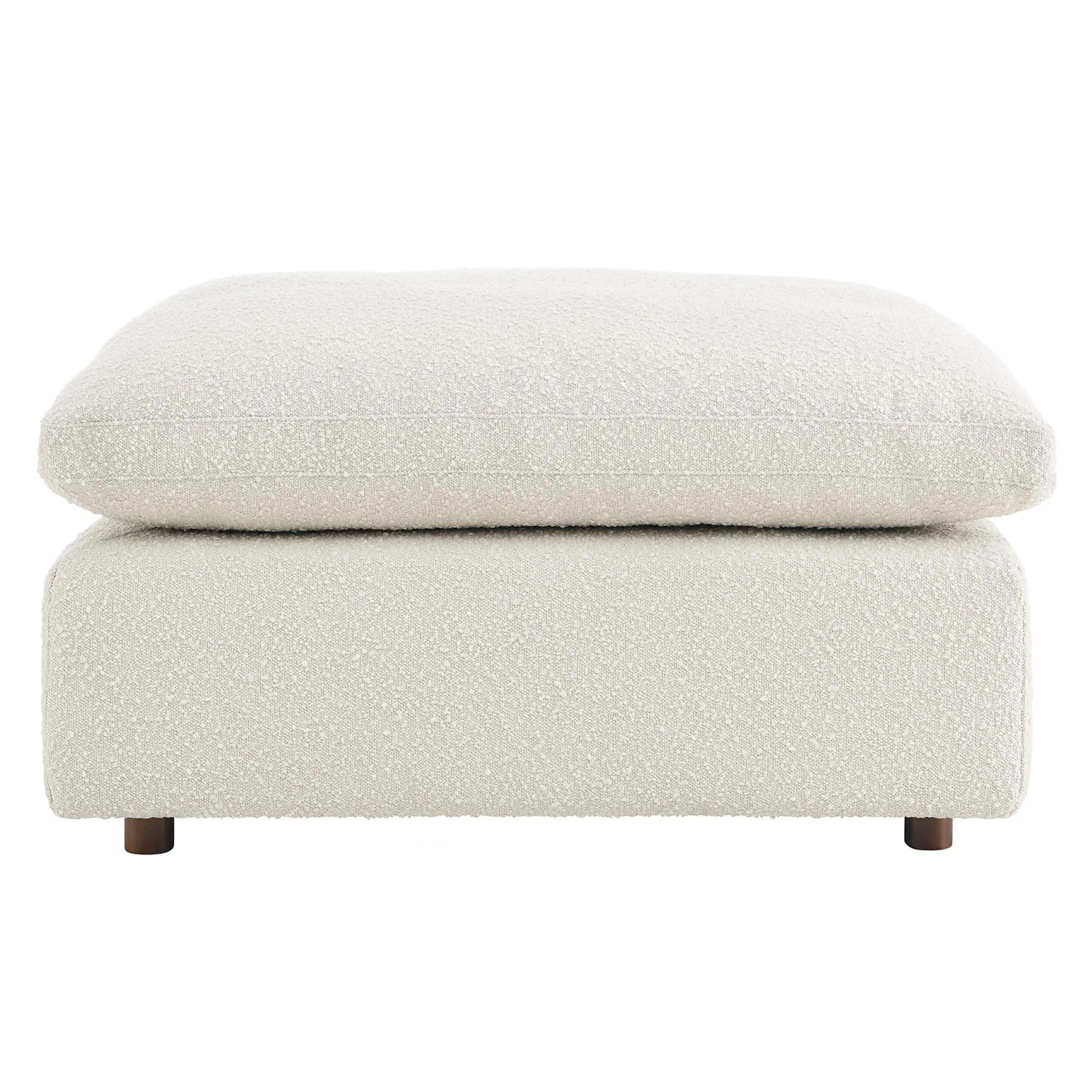 Commix Down Filled Overstuffed Boucle Fabric Ottoman by Modway