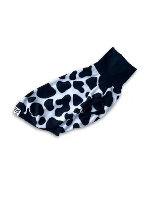 Cow Print Sleeveless Dog Jumper