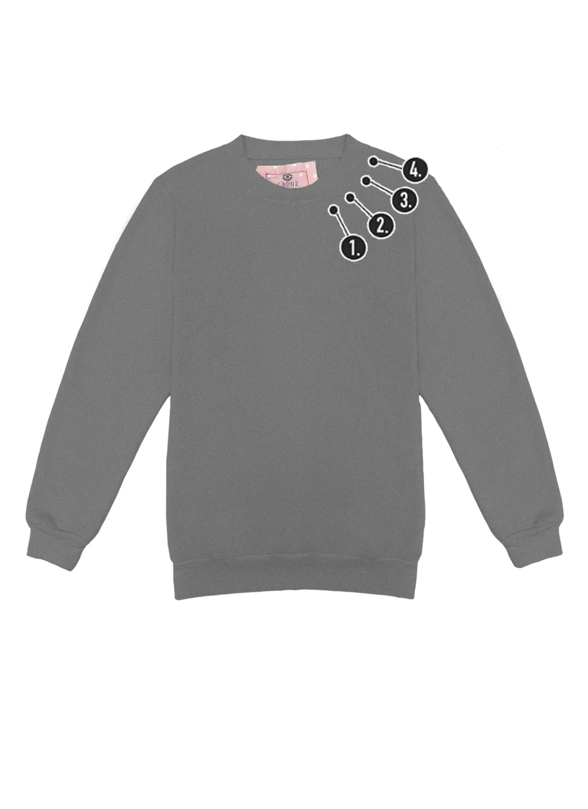 Custom Mini Neckline V-Day Mini Unisex Pullover