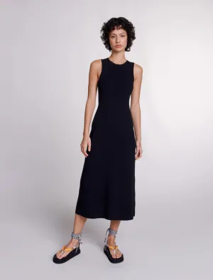 Cutaway knit maxi dress