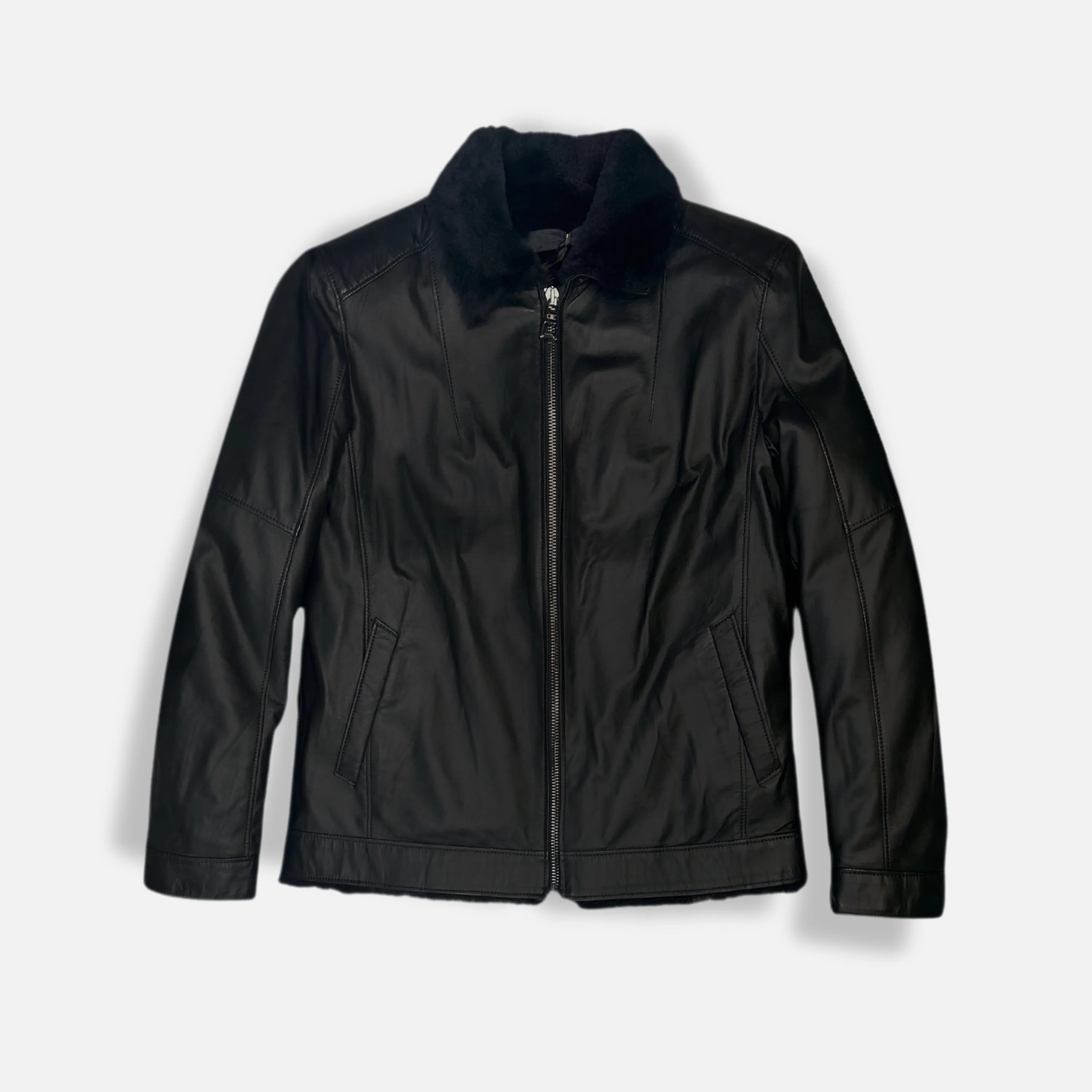 Dawson Leather Shearling Flight Jacket