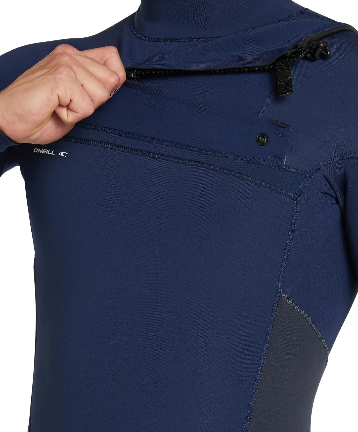 Defender 3/2mm Steamer Chest Zip Wetsuit - Gunmetal Navy