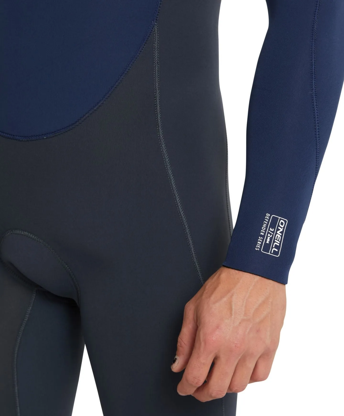 Defender 3/2mm Steamer Chest Zip Wetsuit - Gunmetal Navy