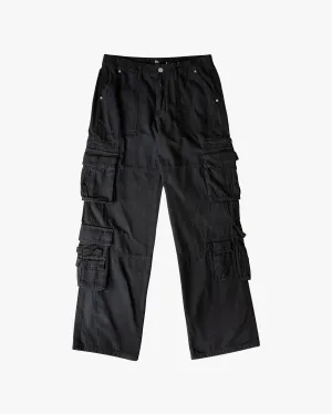 EPTM CANVAS CARGO PANTS - BLACK