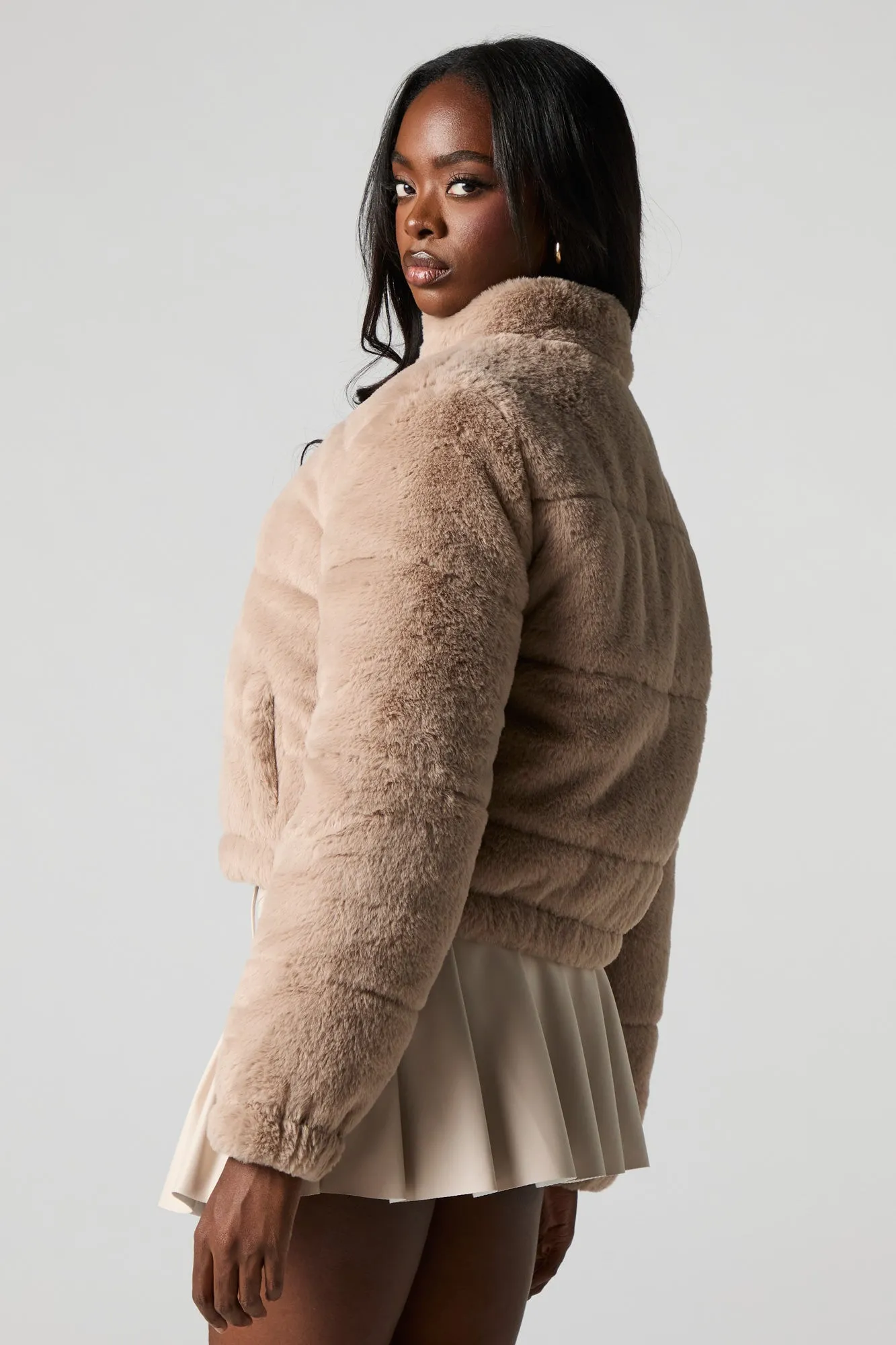 Faux Fur Puffer Jacket