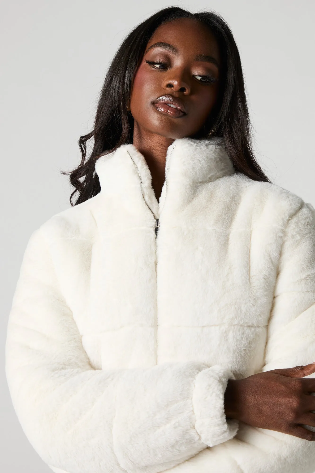 Faux Fur Puffer Jacket