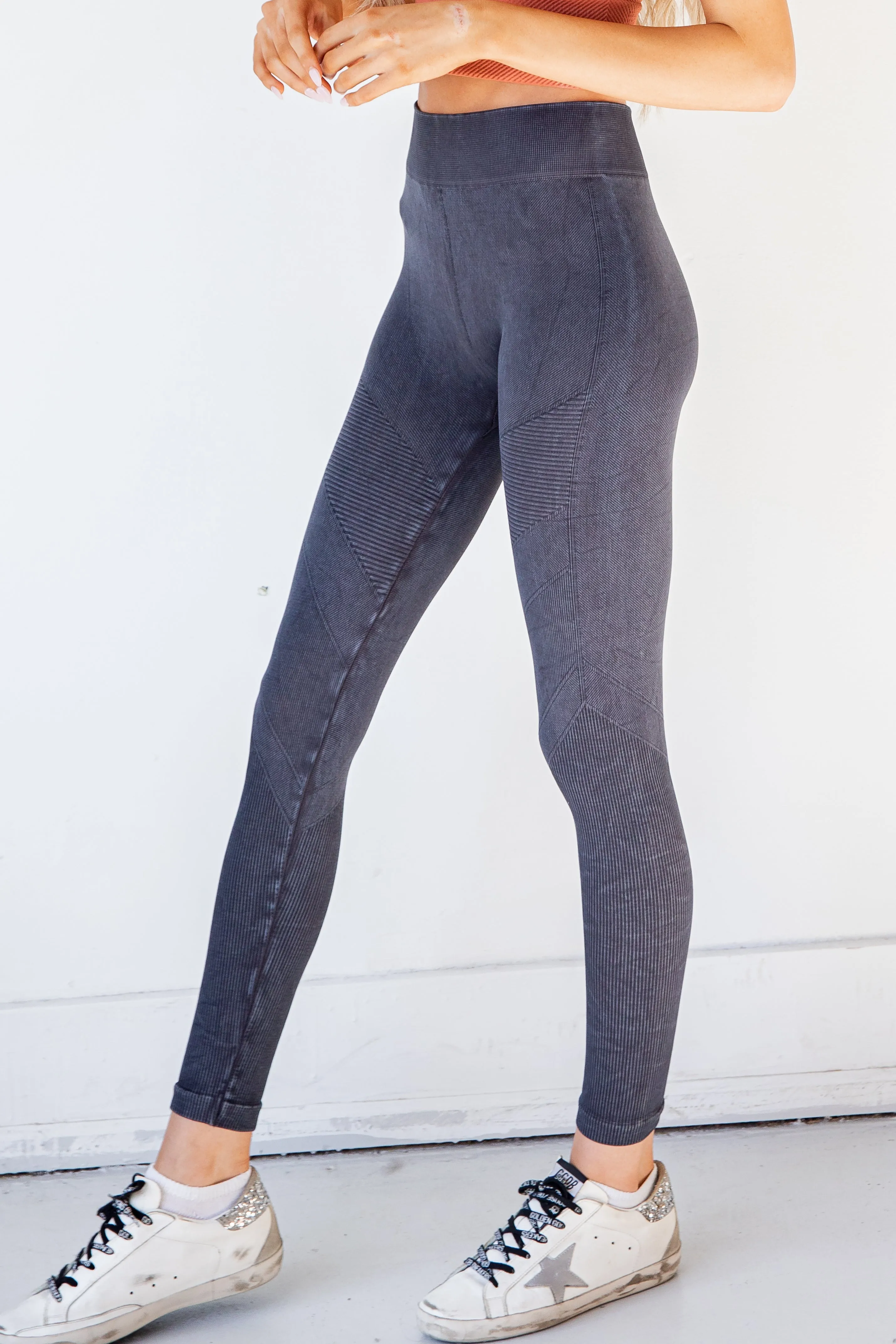 FINAL SALE - To The Core Seamless Ribbed Leggings