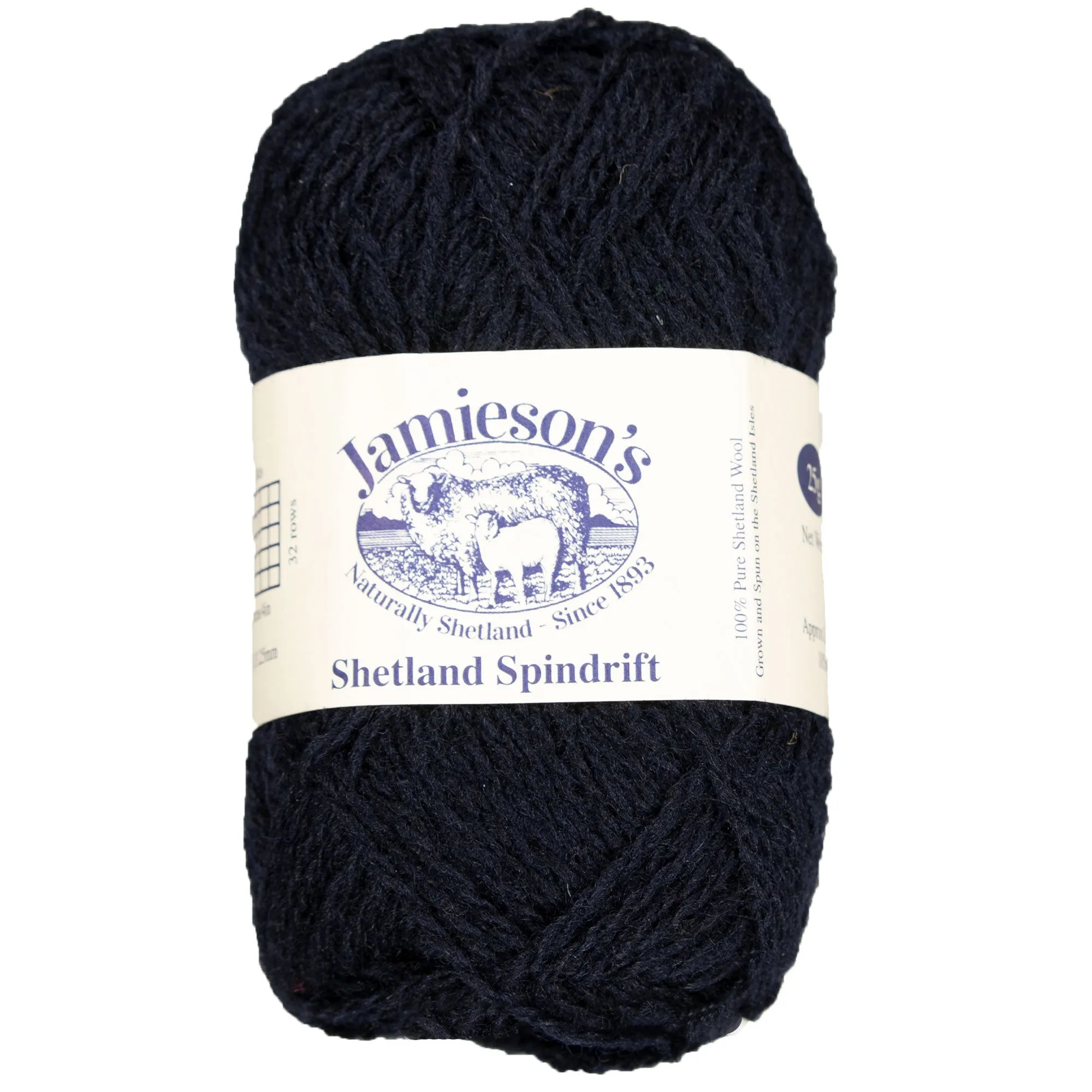 Jamieson's of Shetland Spindrift Yarn - 730 Dark Navy