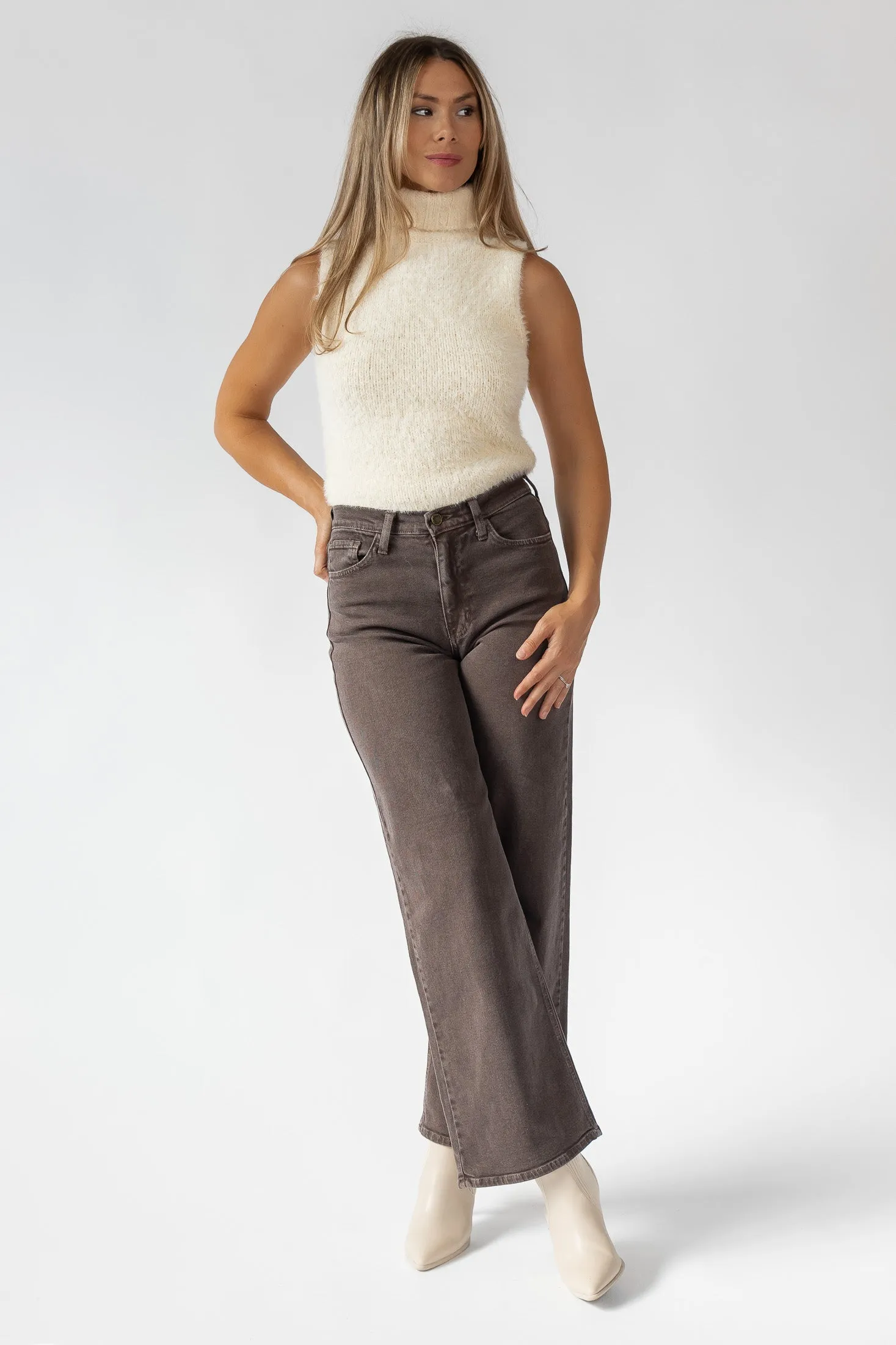 Lexie Sleeveless Turtleneck Sweater - Final Sale