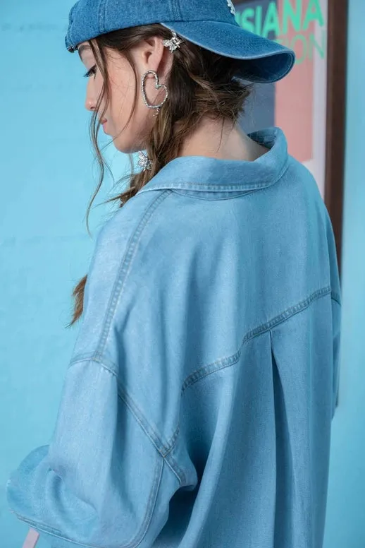 Lindsay Denim Shirt Dress