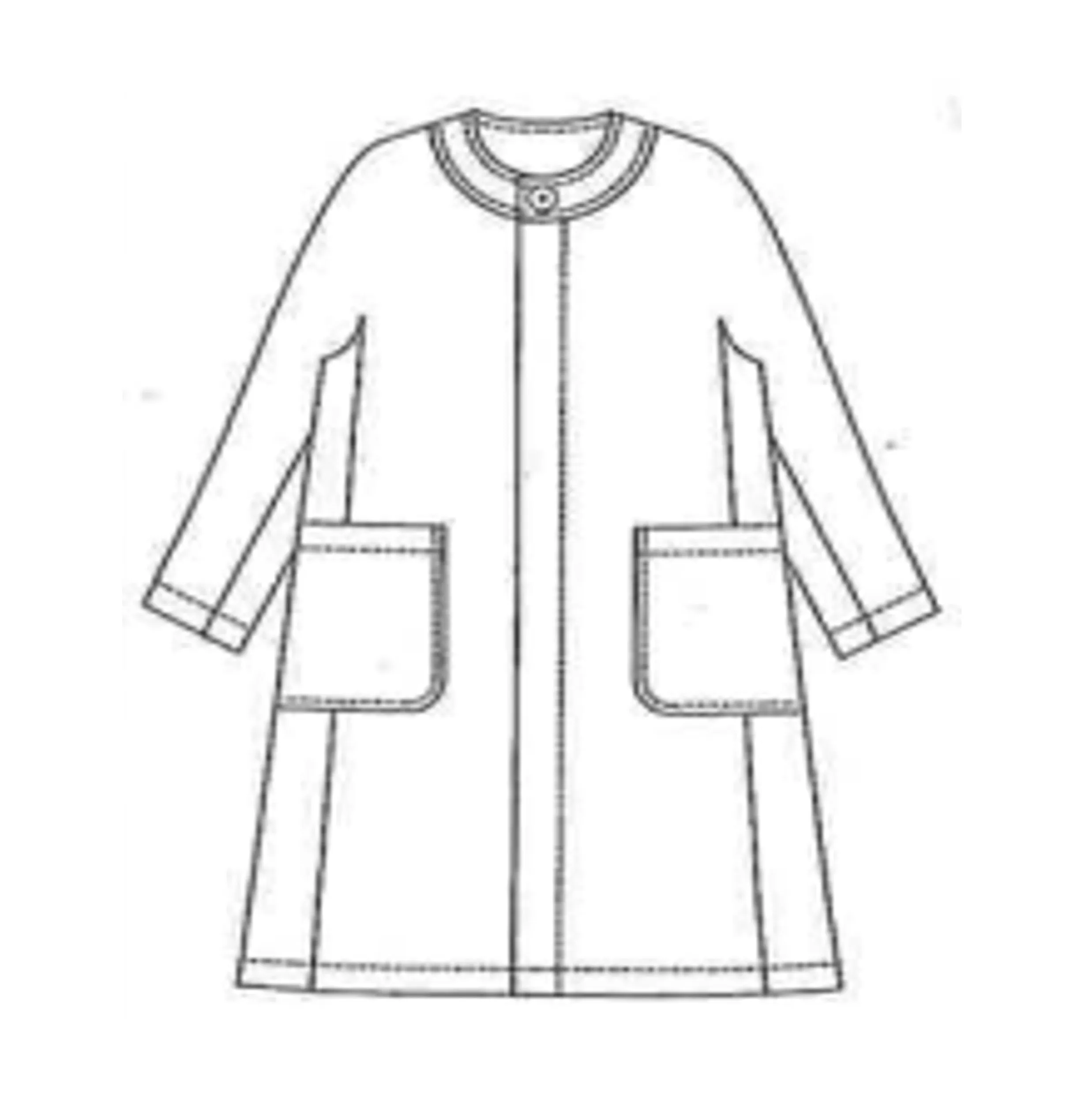 NUNO Coat: "Icy Snow" (Black/White)