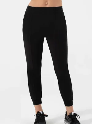 NUX Active Women's Yuki Sleek Fabric Jogger Pants - Black