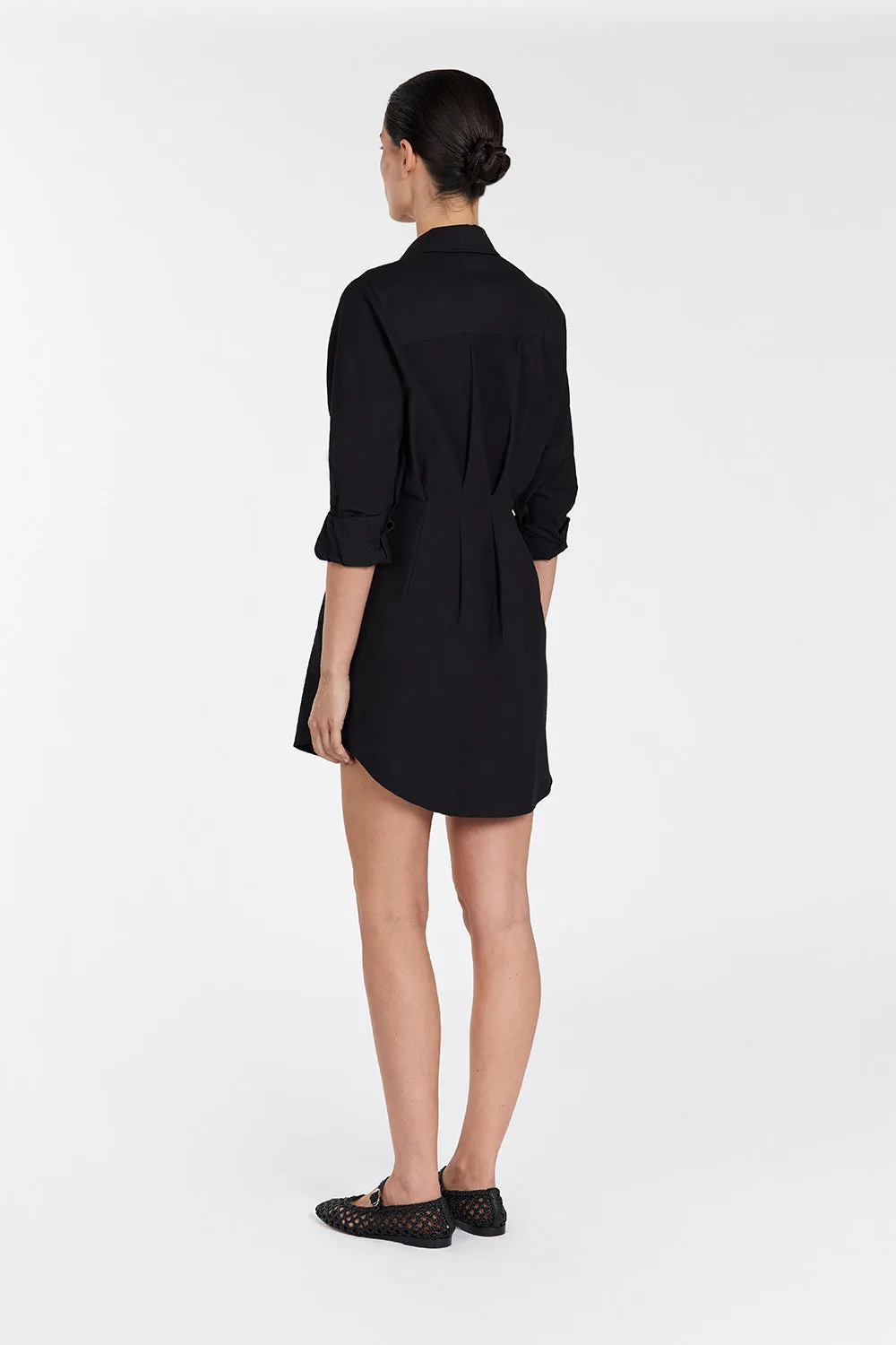 RACHEL BLACK SHIRT MINI DRESS