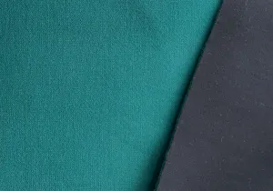 Reversible Wind-Resistant Teal Green & Black Wool Blend Coating (Made in Italy)