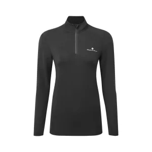 Ronhill | Women's Core Thermal 1/2 Zip - Black/Bright White