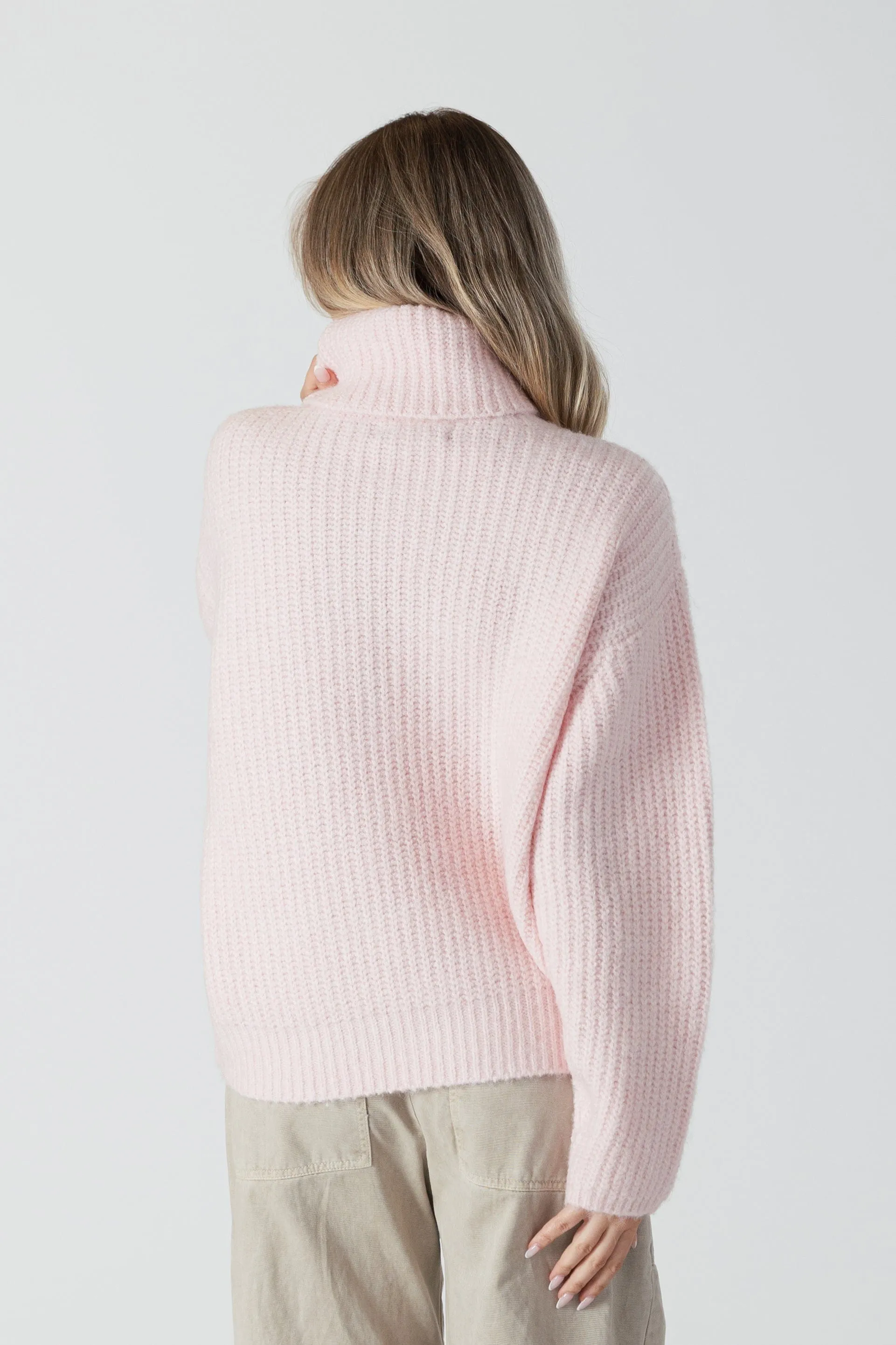 Sahar Ribbed Turtle Neck Sweater