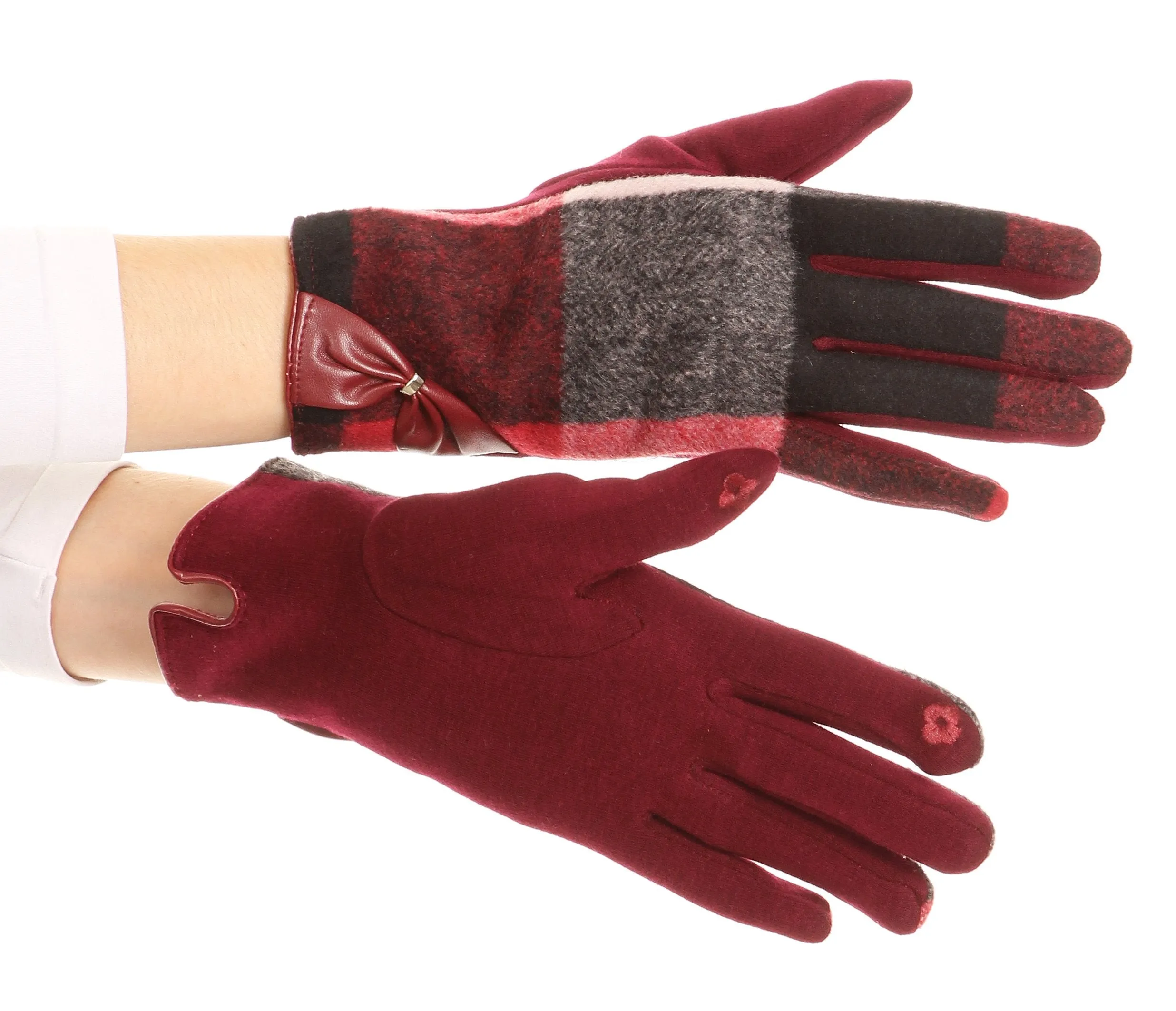 Sakkas Liya Classic Warm Driving Touch Screen Capable Stretch Gloves Fleece Lined