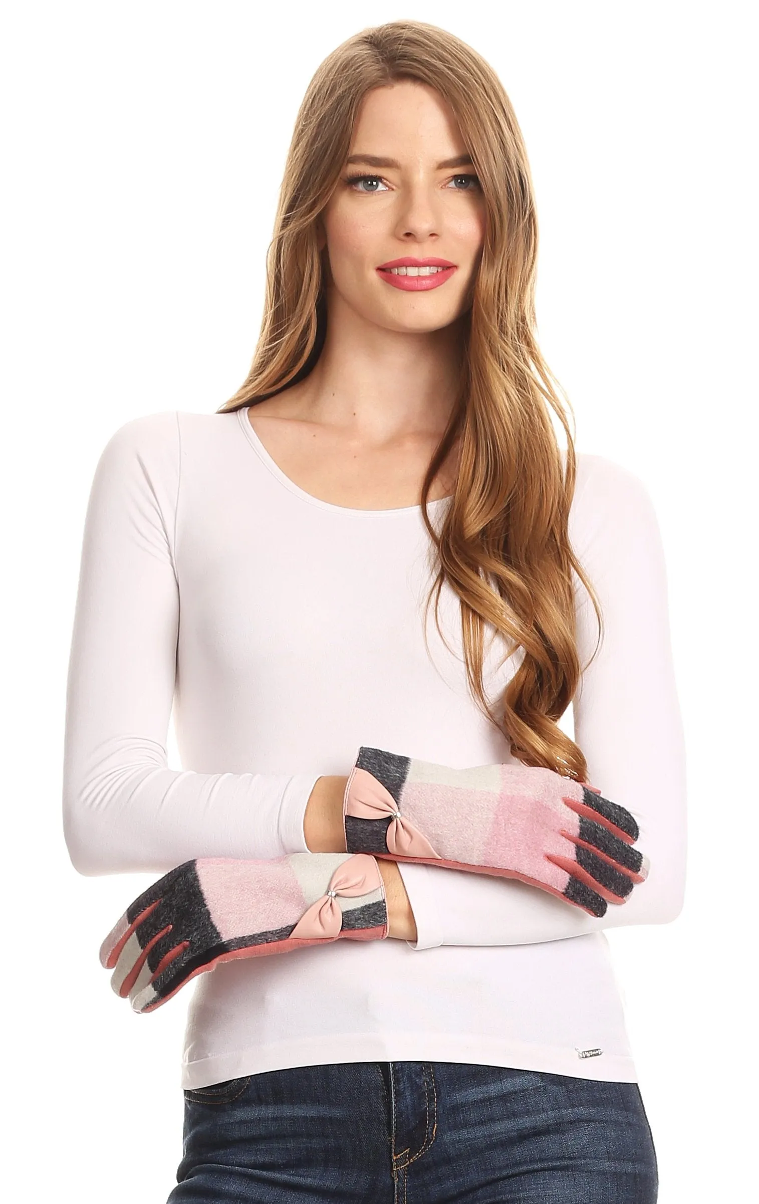 Sakkas Liya Classic Warm Driving Touch Screen Capable Stretch Gloves Fleece Lined