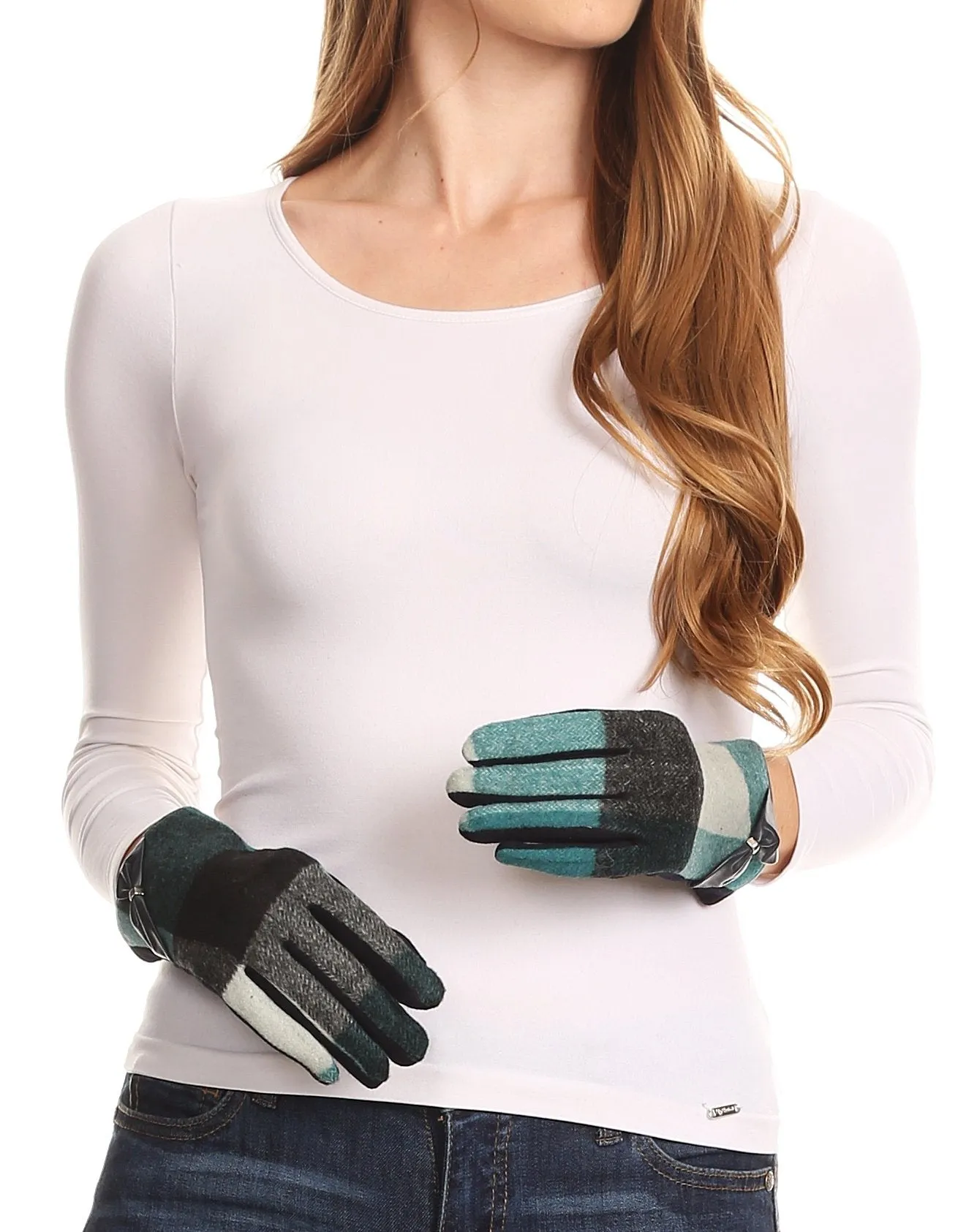 Sakkas Liya Classic Warm Driving Touch Screen Capable Stretch Gloves Fleece Lined