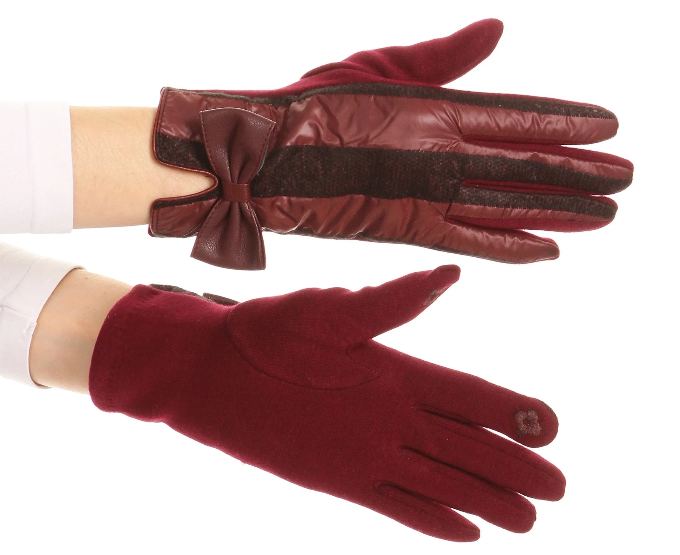 Sakkas Liya Classic Warm Driving Touch Screen Capable Stretch Gloves Fleece Lined