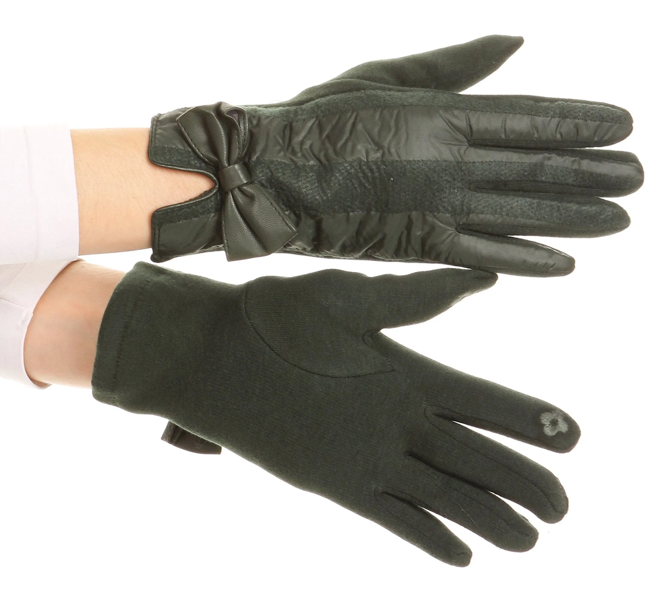 Sakkas Liya Classic Warm Driving Touch Screen Capable Stretch Gloves Fleece Lined