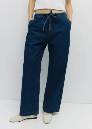 Shane Drawstring Denim Pants