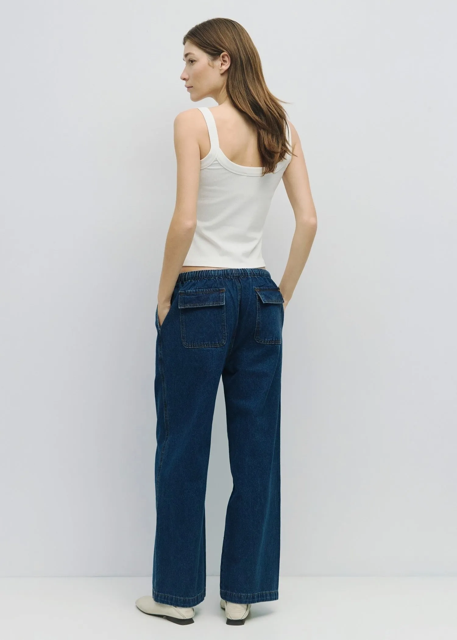 Shane Drawstring Denim Pants