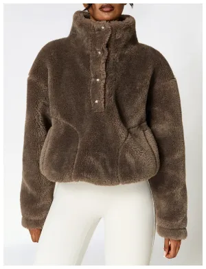 Sherpa Cozy Cabin Half Zip Pullover