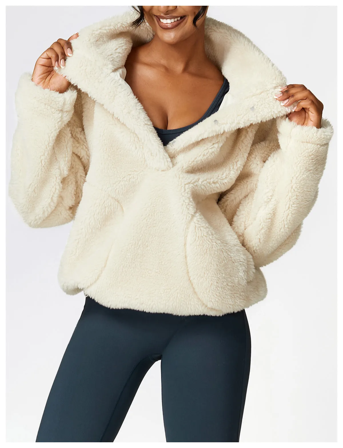 Sherpa Cozy Cabin Half Zip Pullover