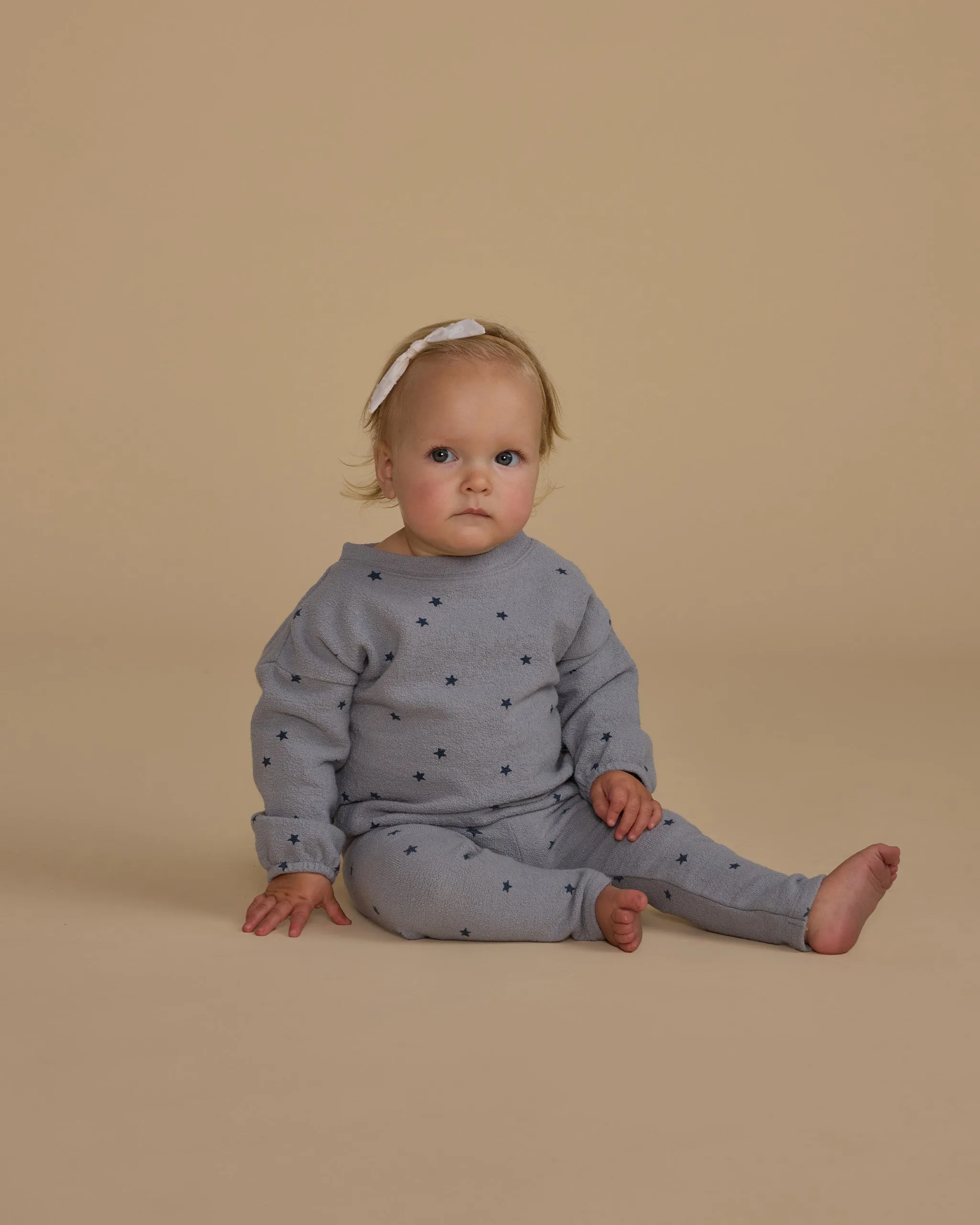 Spongey Knit Set || Blue Stars