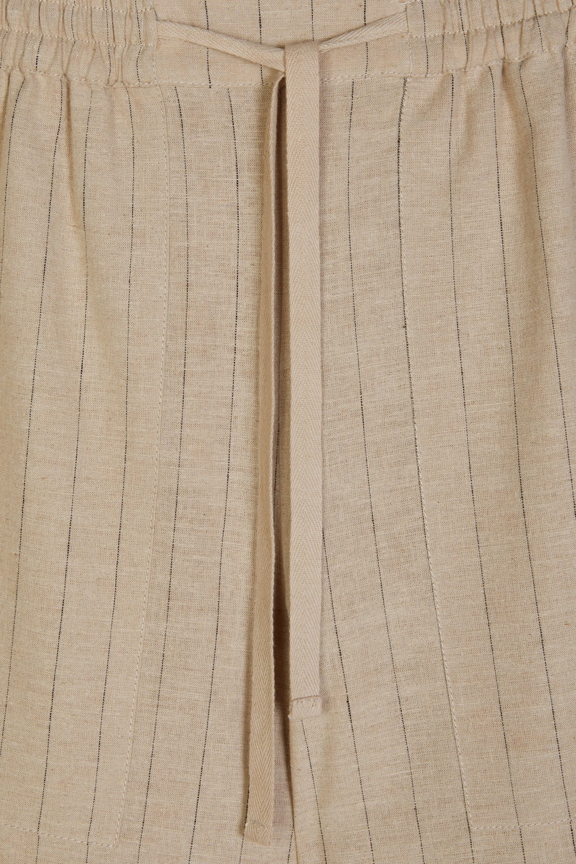 STRIPED LINEN TROUSER