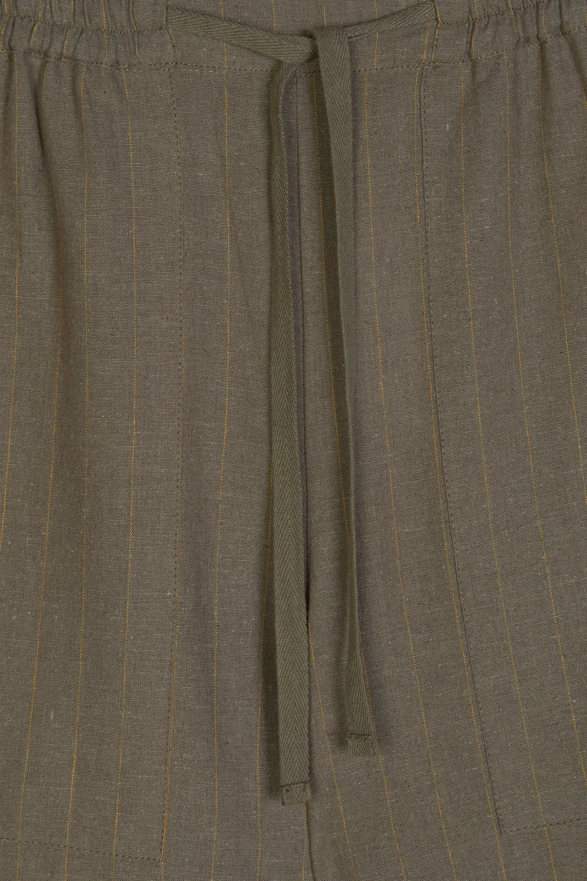 STRIPED LINEN TROUSER