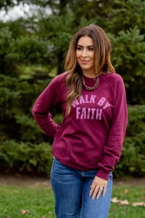 Walk By Faith Graphic Crewneck